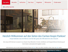 Tablet Screenshot of caritas-hospiz-pankow.de